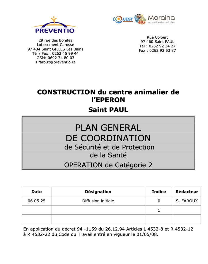 PGC SPS pour un chantier