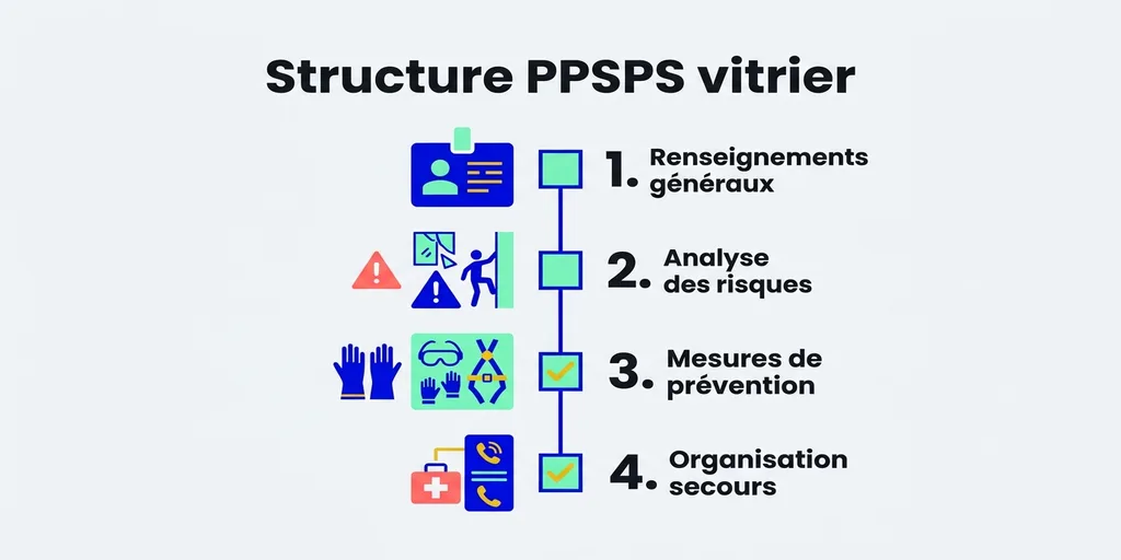 Les 4 rubriques du PPSPS vitrier