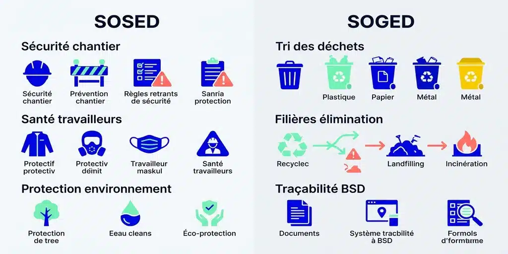 Comparatif SOSED vs SOGED — sécurité et environnement vs gestion des déchets